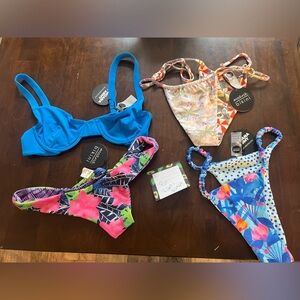 Moana Bikini Top and bottoms NWT all Larges besides the map print is a medium